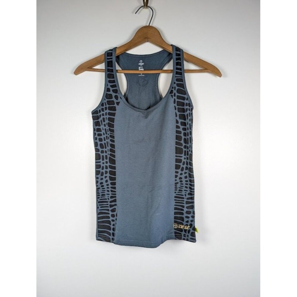 Zumba Instructor Tank Top Size Medium Halter Dance Activewear Graphic Racerback